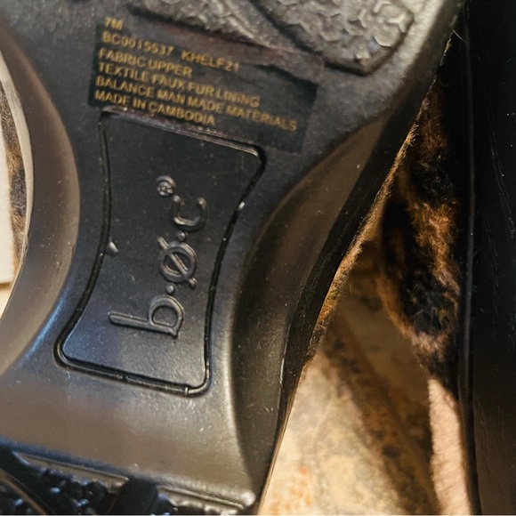 💋NWOB! Incredible BOC Fur & Leopard Print, Fur Lined Clogs! - Picture 10 of 12